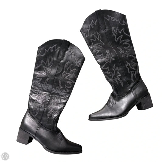 Boots Western In Black, Size: 8.5