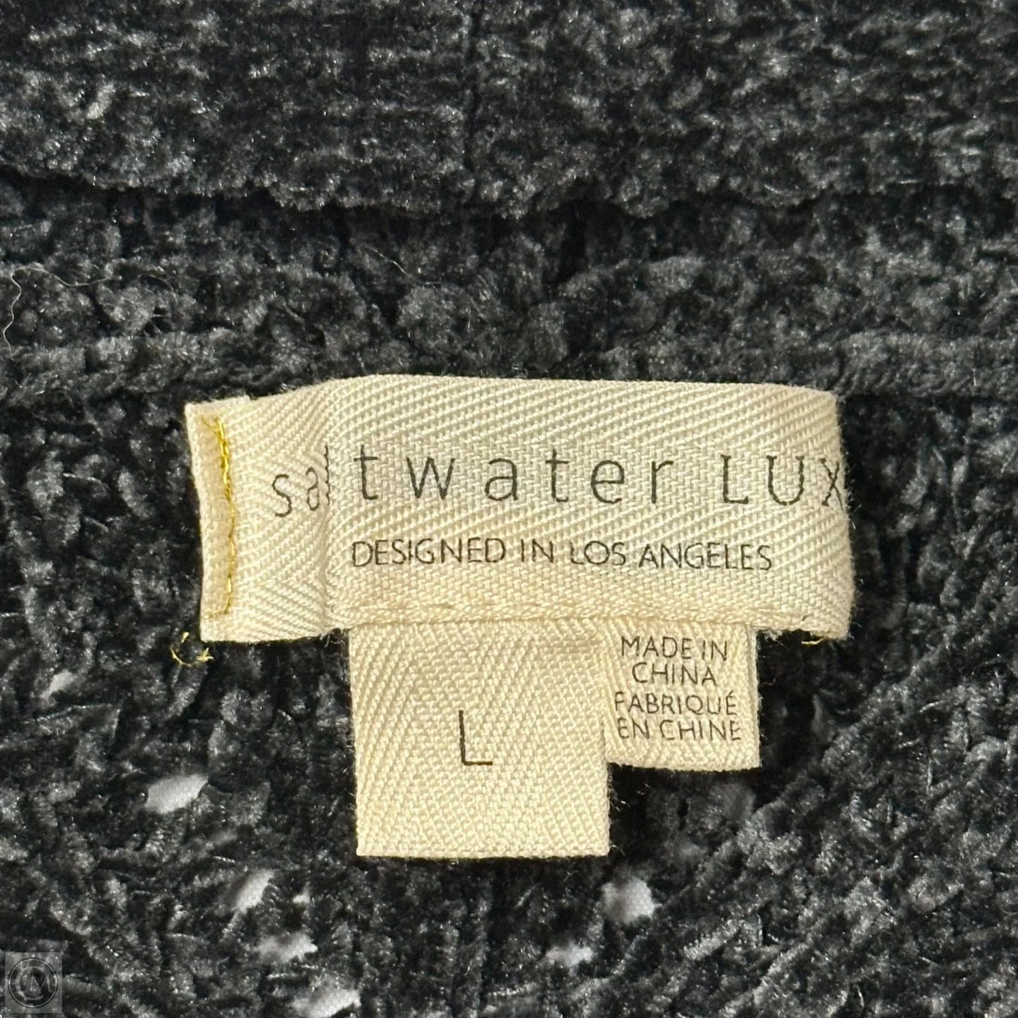 Sweater Cardigan By Saltwater Luxe In Black, Size: L