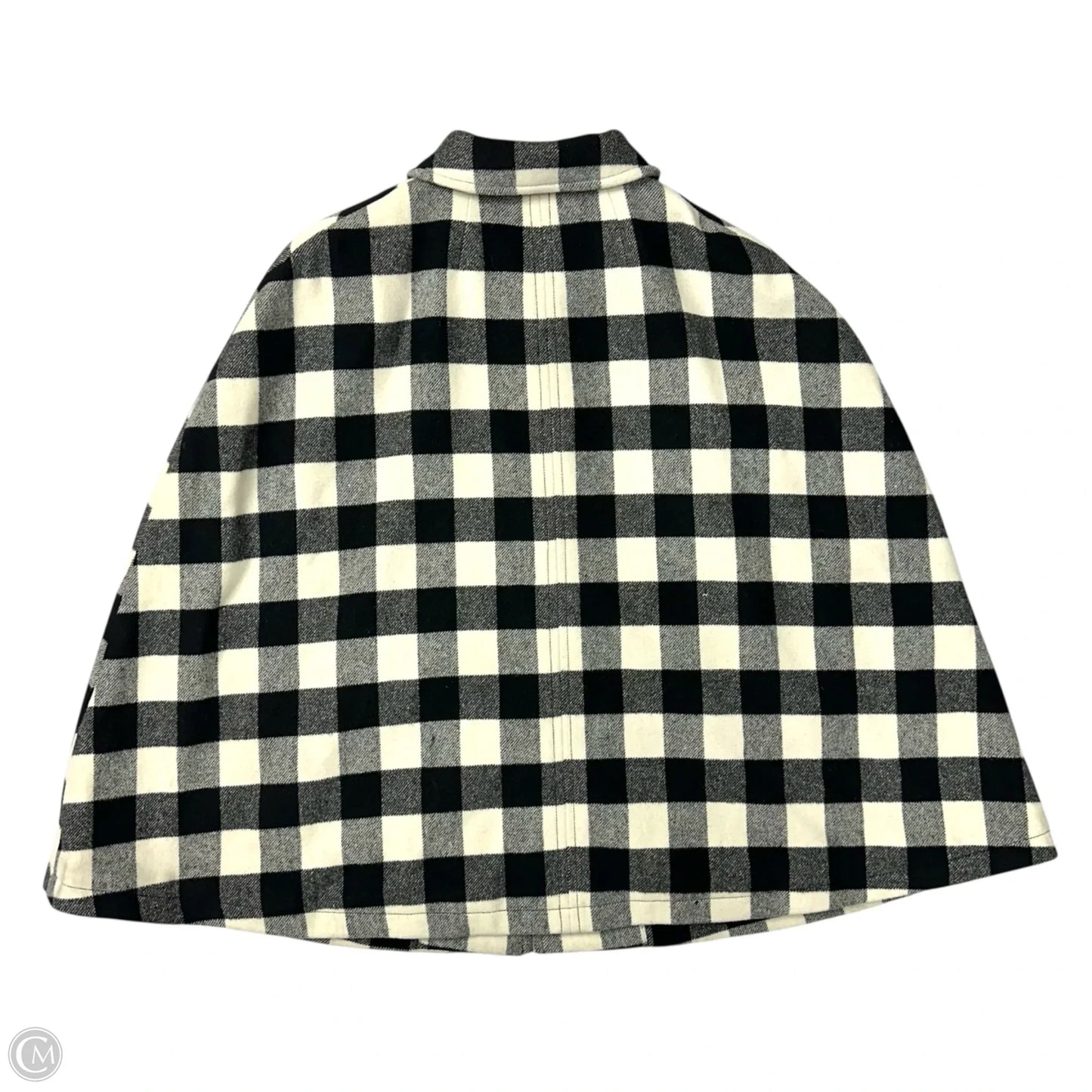 Coat Wool By Talbots In Checkered Pattern, Size: 1x