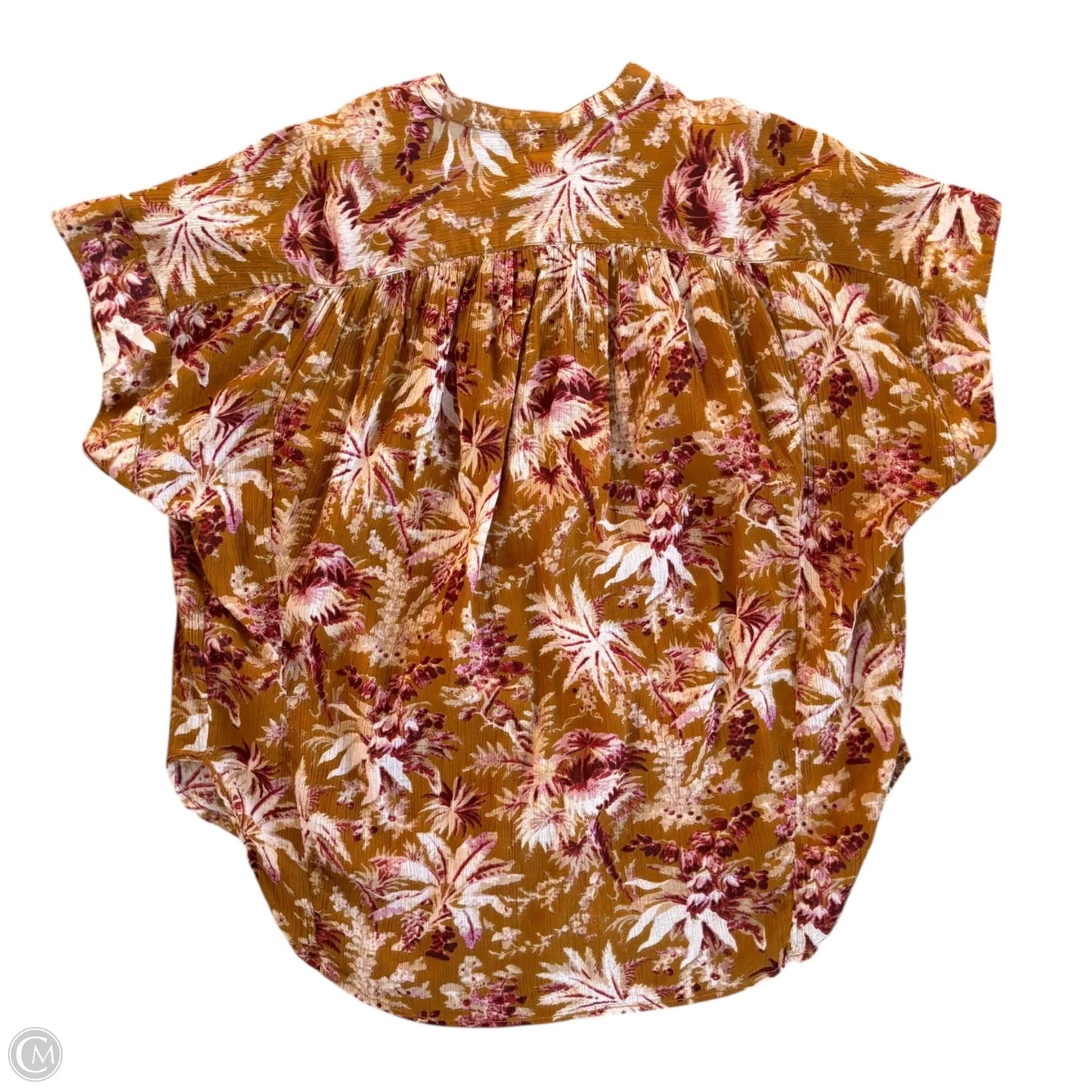 Top Short Sleeve By Pilcro In Floral Print, Size: S/M