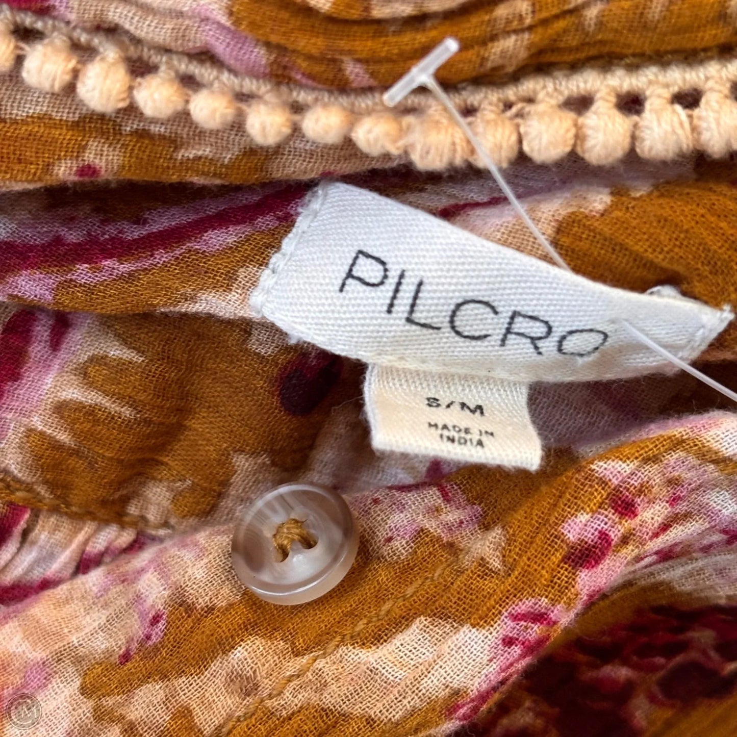 Top Short Sleeve By Pilcro In Floral Print, Size: S/M