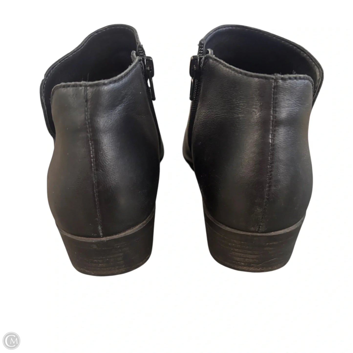 Boots Leather By Lucky Brand In Black, Size: 7.5
