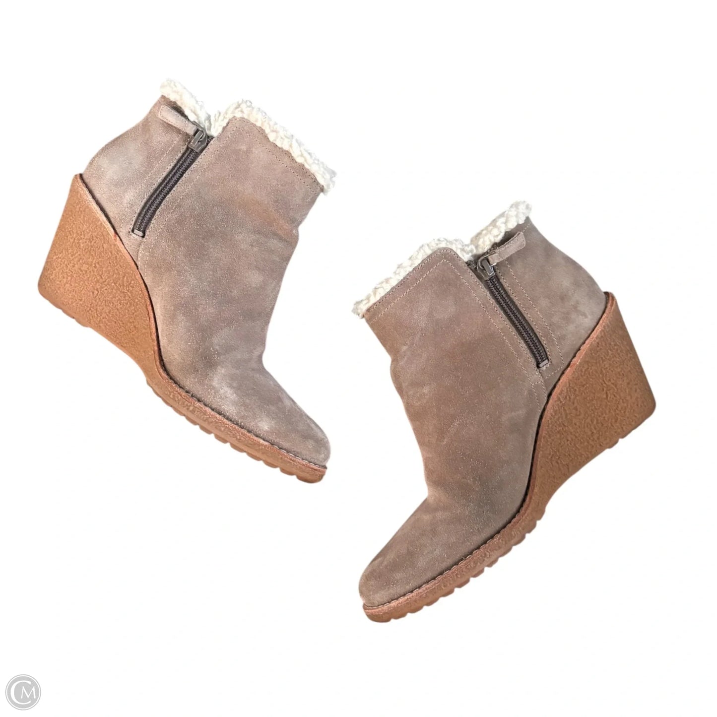 Boots Ankle Heels By Cole-haan In Taupe, Size: 9