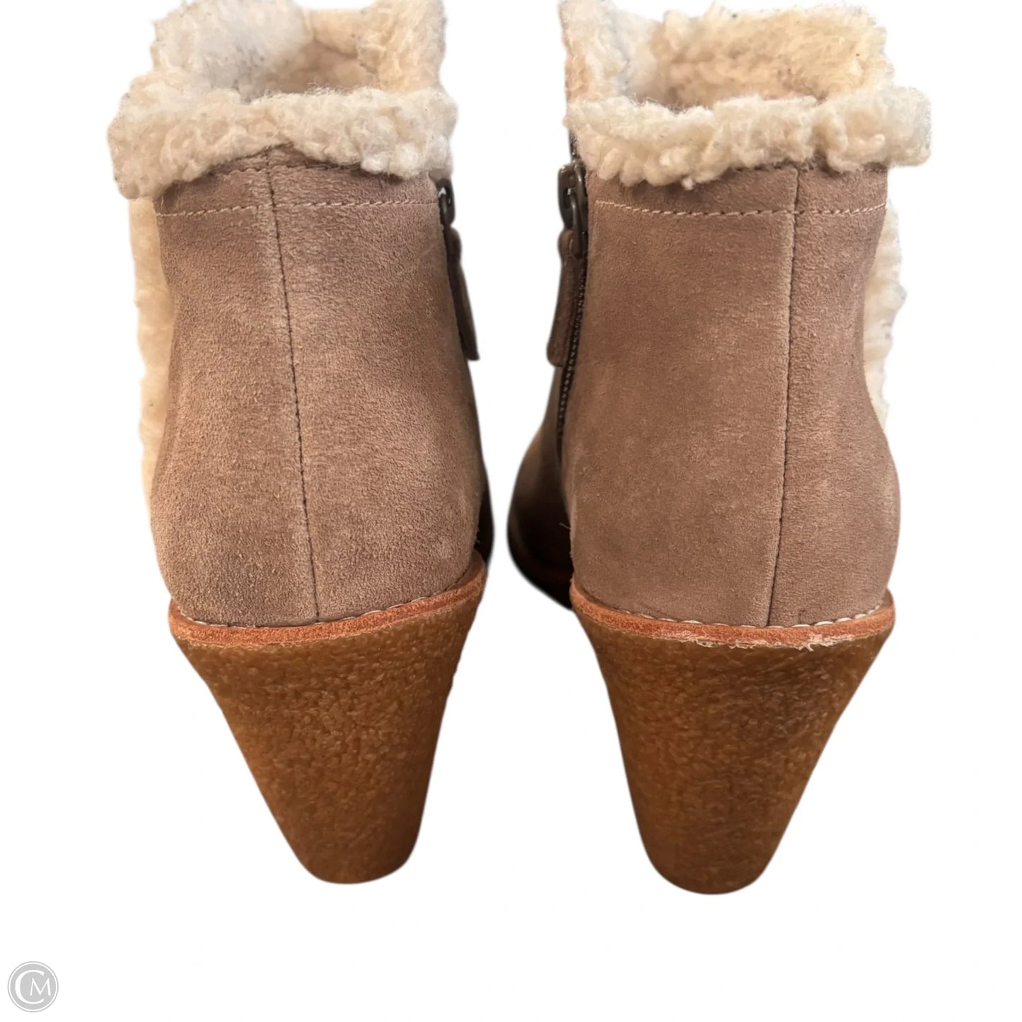 Boots Ankle Heels By Cole-haan In Taupe, Size: 9