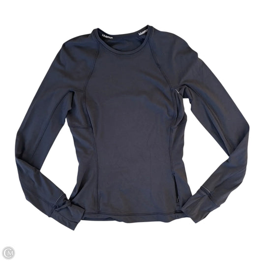 Athletic Top Long Sleeve Crewneck By Lululemon In Black, Size: S