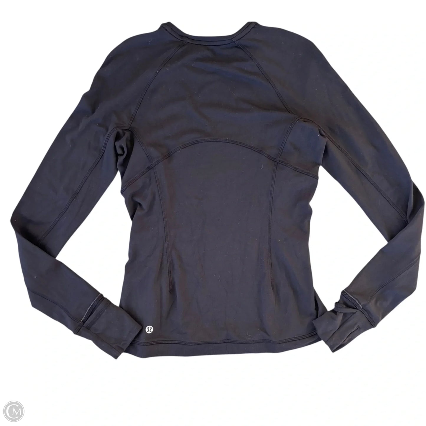 Athletic Top Long Sleeve Crewneck By Lululemon In Black, Size: S