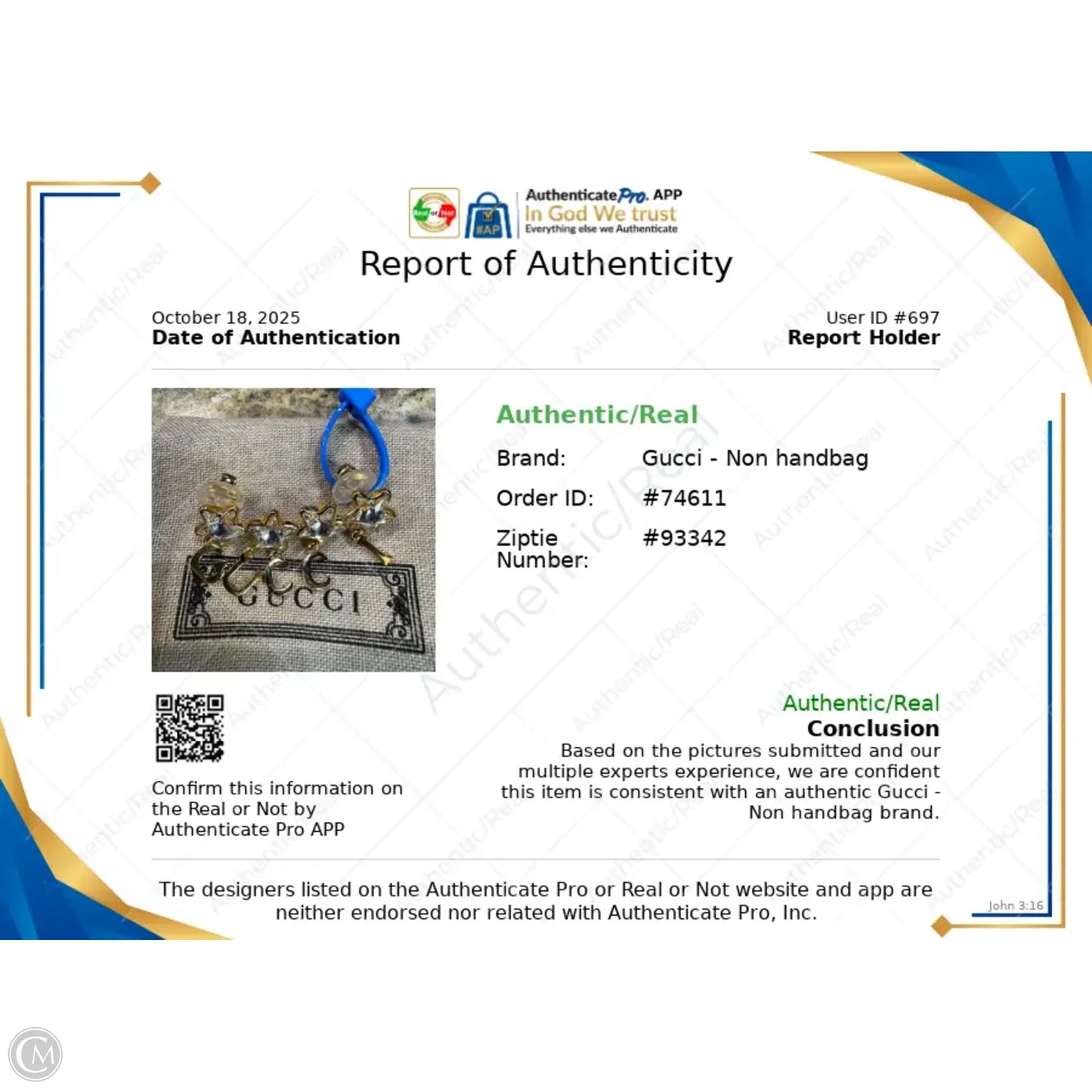 Earrings Luxury Designer By Gucci