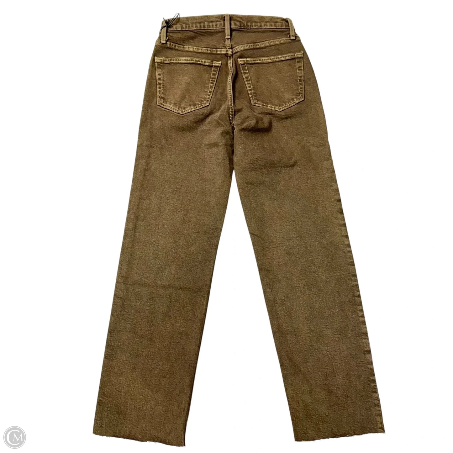 Jeans Straight By Re/Done In Brown Denim, Size: 2