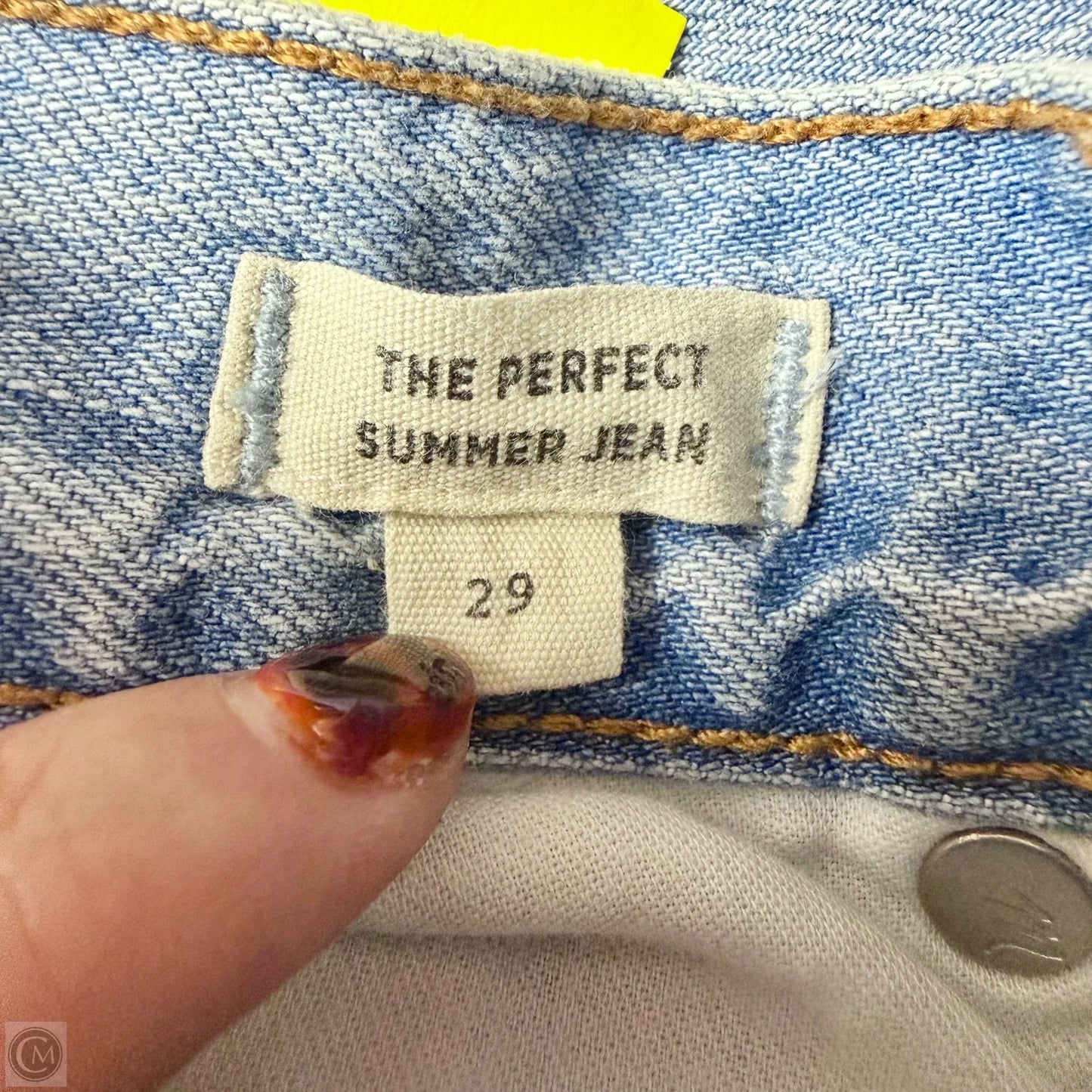 Jeans Straight By Madewell In Blue Denim, Size: 8