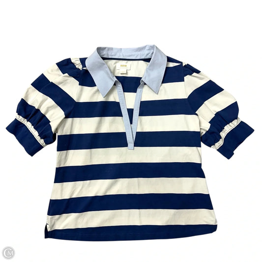Top Short Sleeve By Maeve In Striped Pattern, Size: Xl