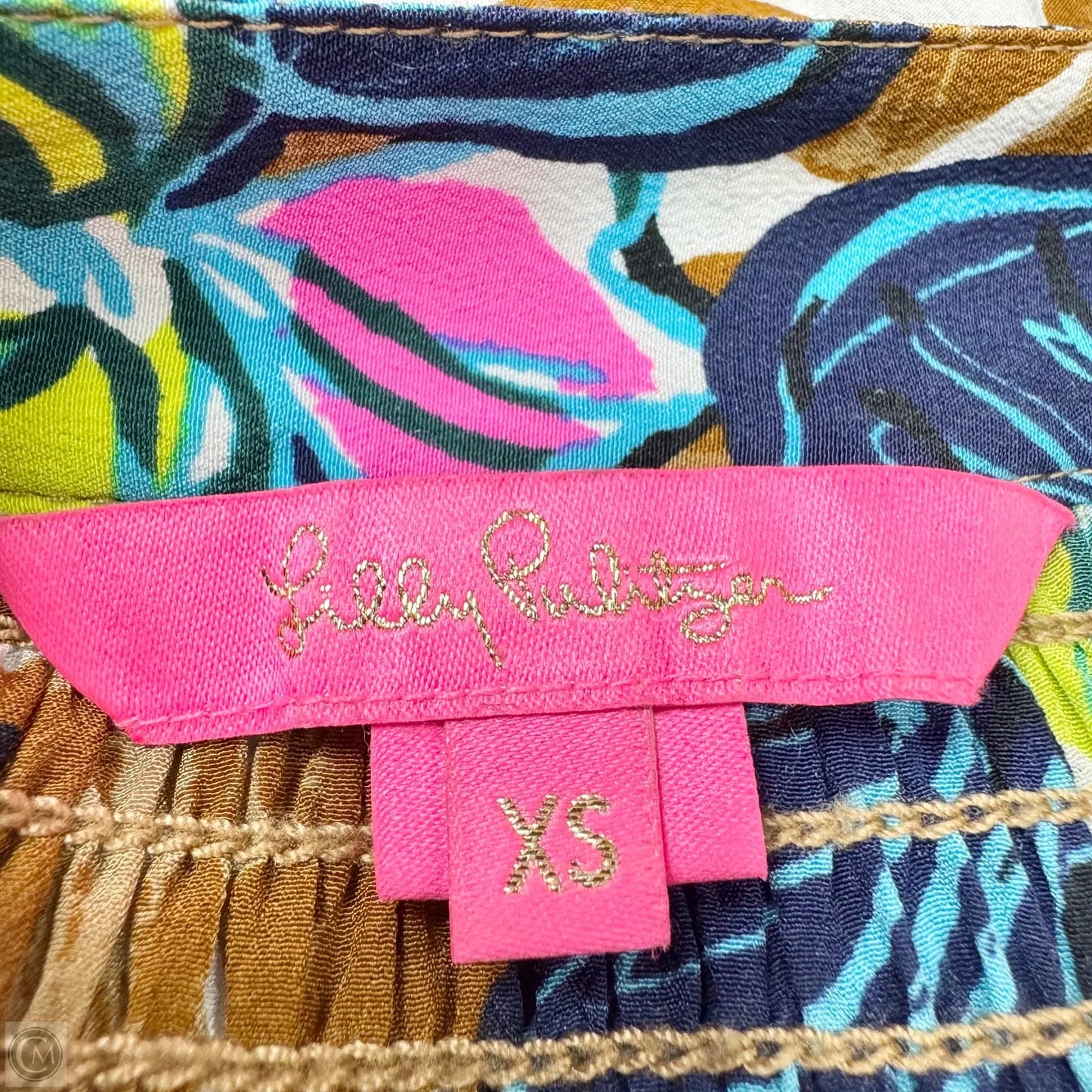 Top Long Sleeve Designer By Lilly Pulitzer In Floral Print, Size: Xs