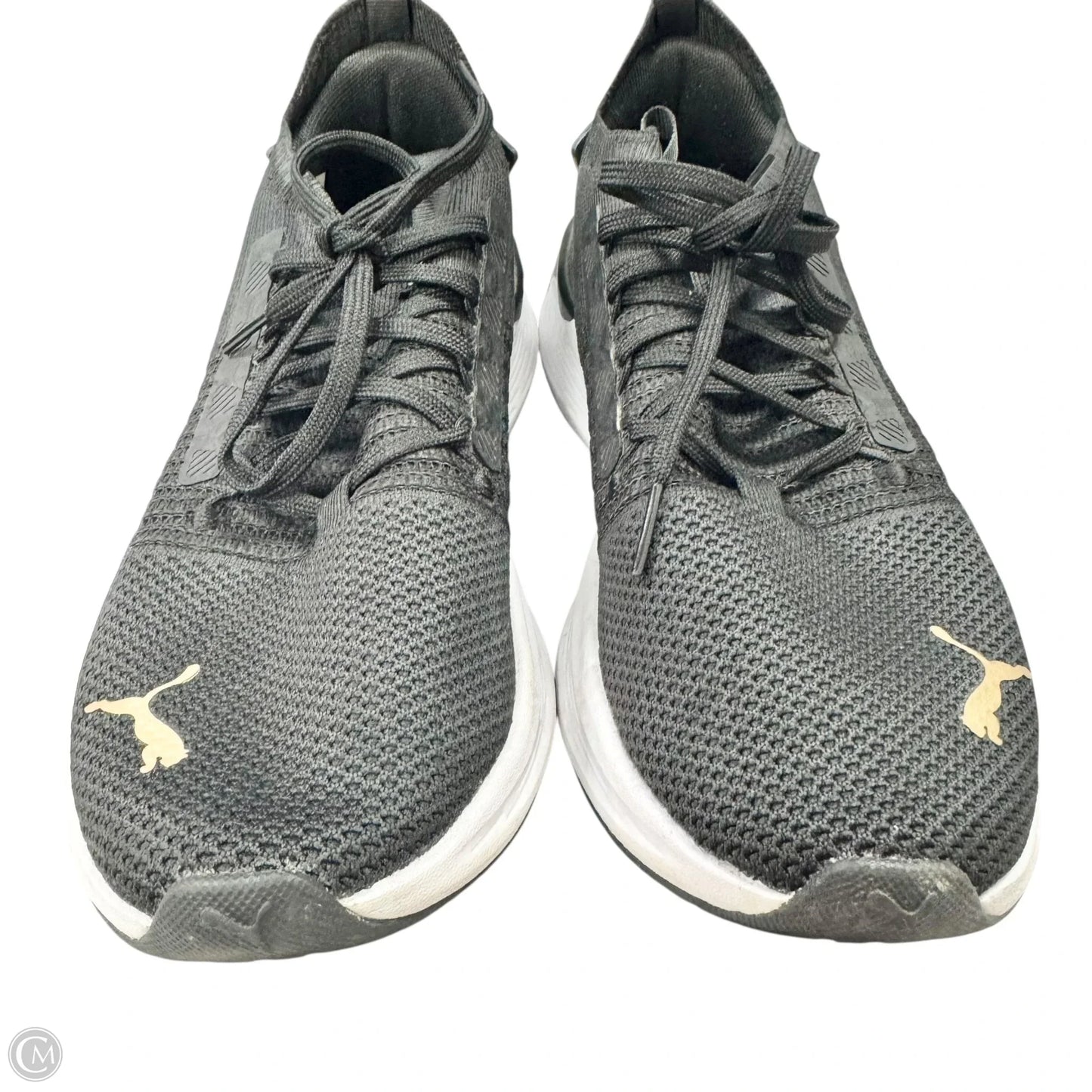 Shoes Athletic By Puma In Black & Gold, Size: 8