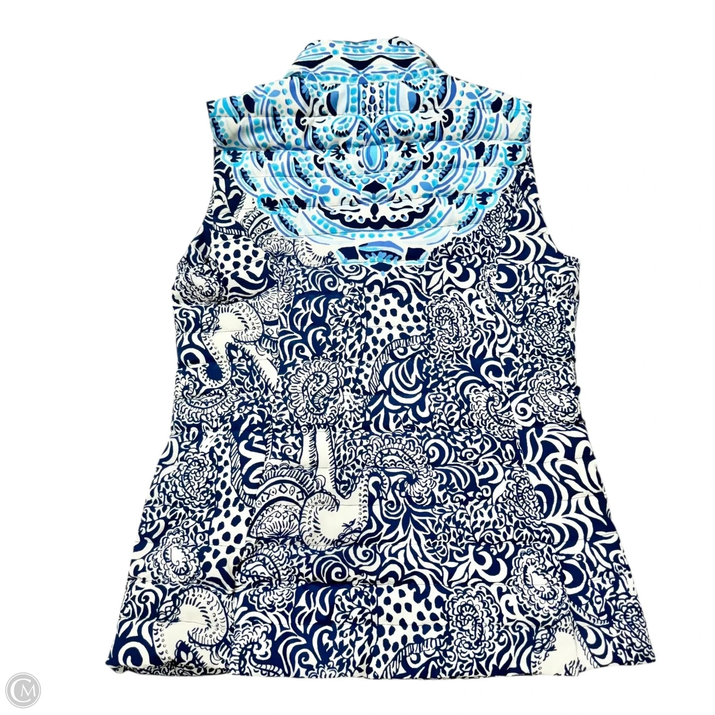 Vest Designer By Lilly Pulitzer In Blue & White, Size: S