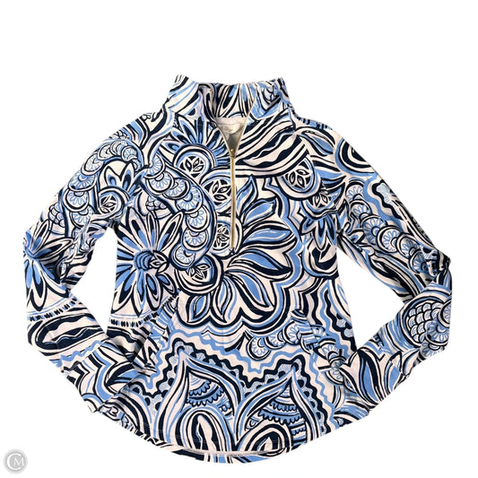 Sweatshirt Designer By Lilly Pulitzer In Blue & White, Size: Xs