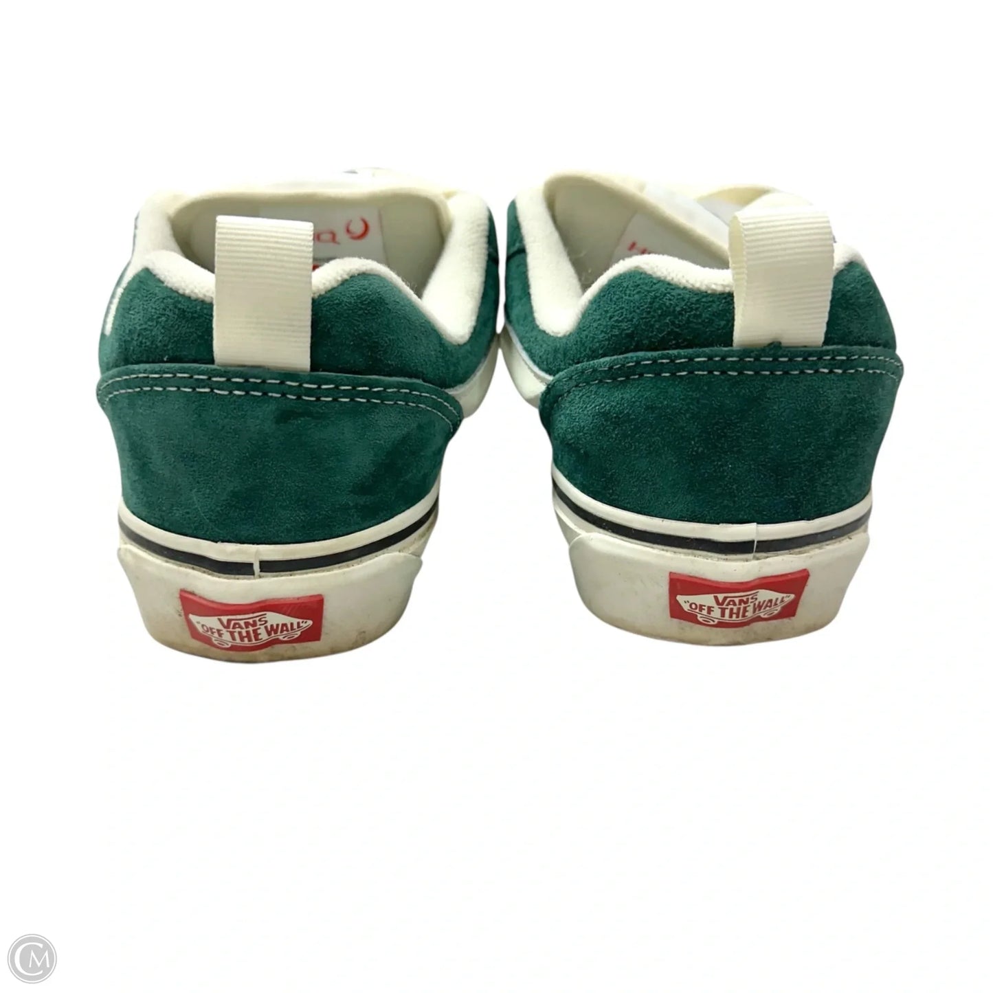 Shoes Sneakers By Vans In Green & White, Size: 7