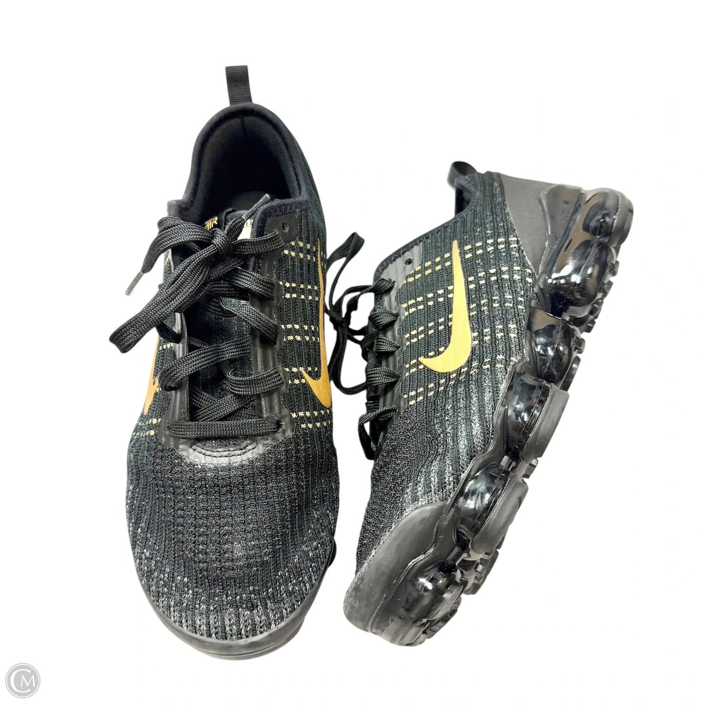 Shoes Athletic By Nike In Black & Gold, Size: 9