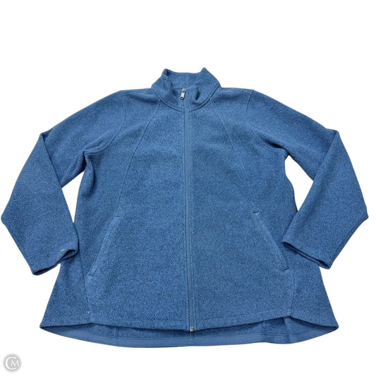 Athletic Jacket By Athleta In Blue, Size: 1x
