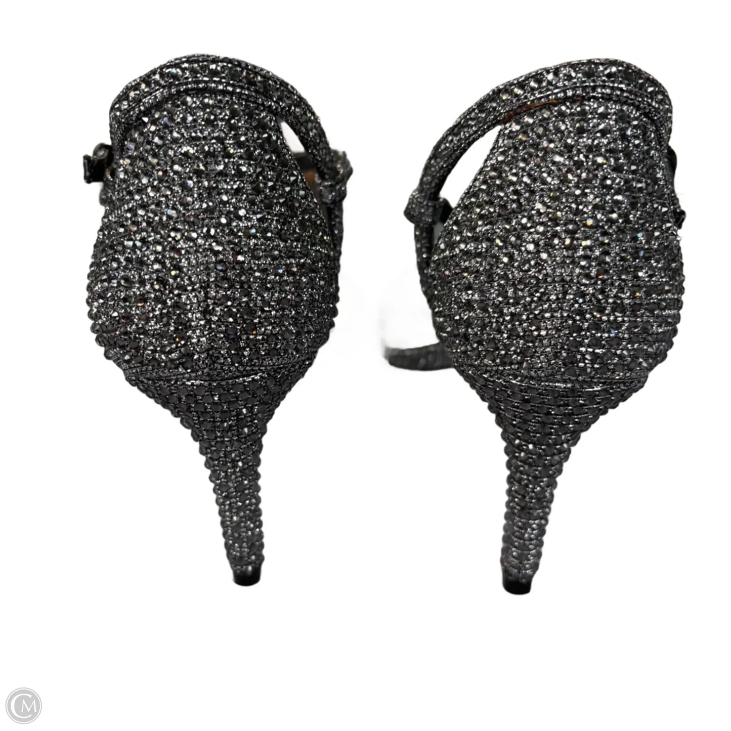 Sandals Heels Stiletto By Michael By Michael Kors In Silver, Size: 8.5