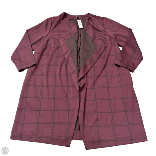 Jacket Other By Lane Bryant In Plaid Pattern, Size: 2x