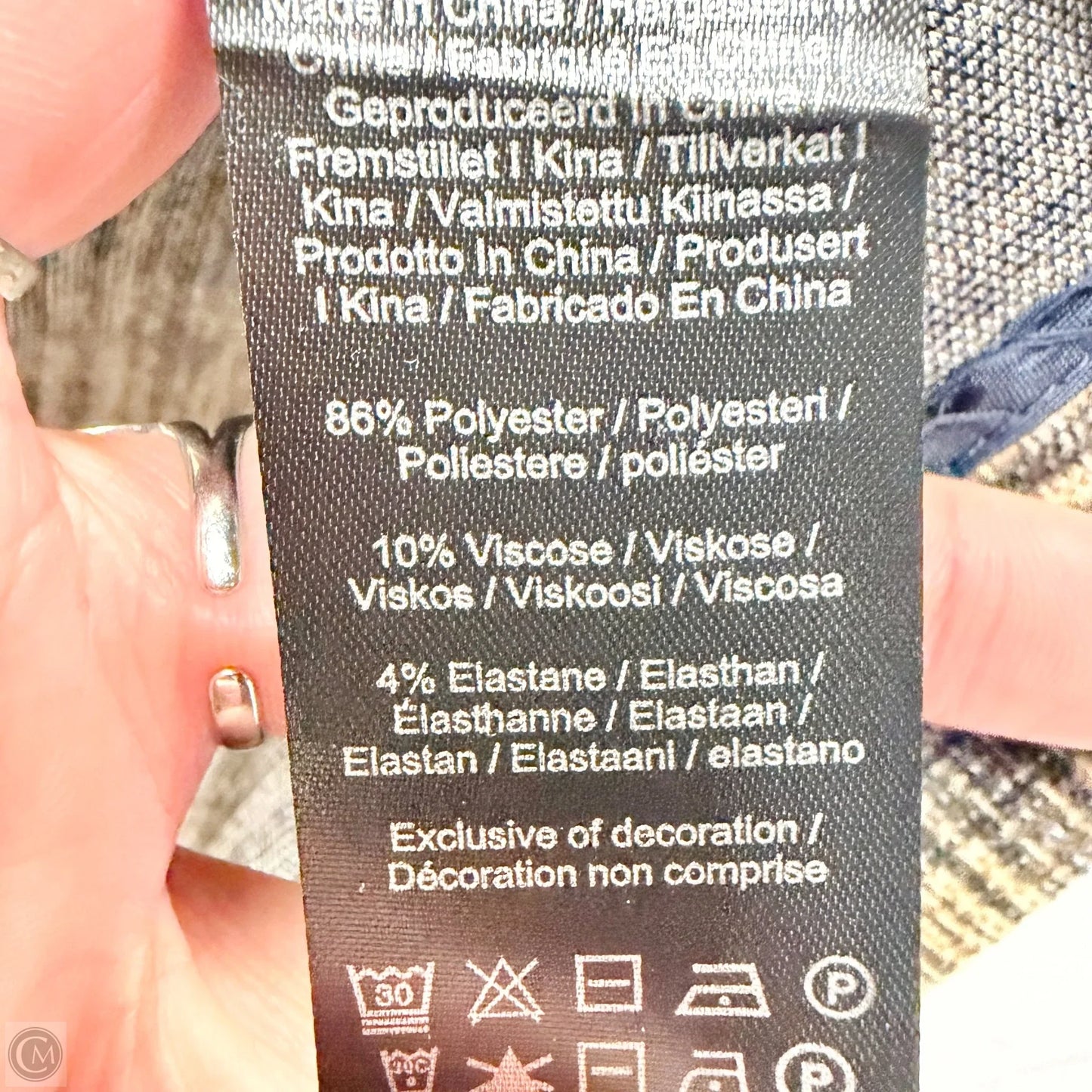 Blazer By Liverpool In Plaid Pattern, Size: M