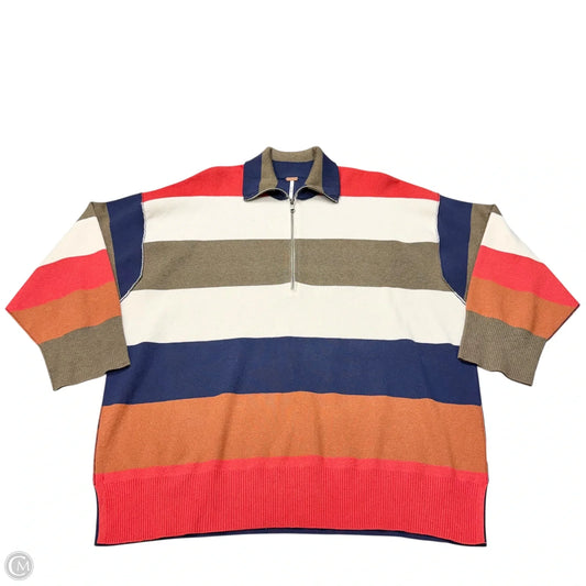 Sweater By Free People In Striped Pattern, Size: S