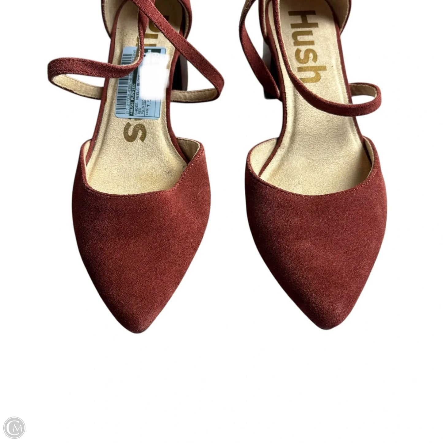 Shoes Heels Block By Hush Puppies In Red, Size: 7.5