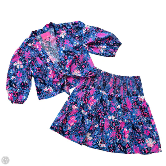 Skirt Set Designer By Lilly Pulitzer In Floral Print, Size: Xs