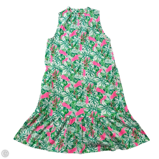 Dress Designer By Lilly Pulitzer In Green & Pink, Size: Xs