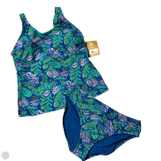 Swimsuit 2pc By Eddie Bauer In Tropical Print, Size: L