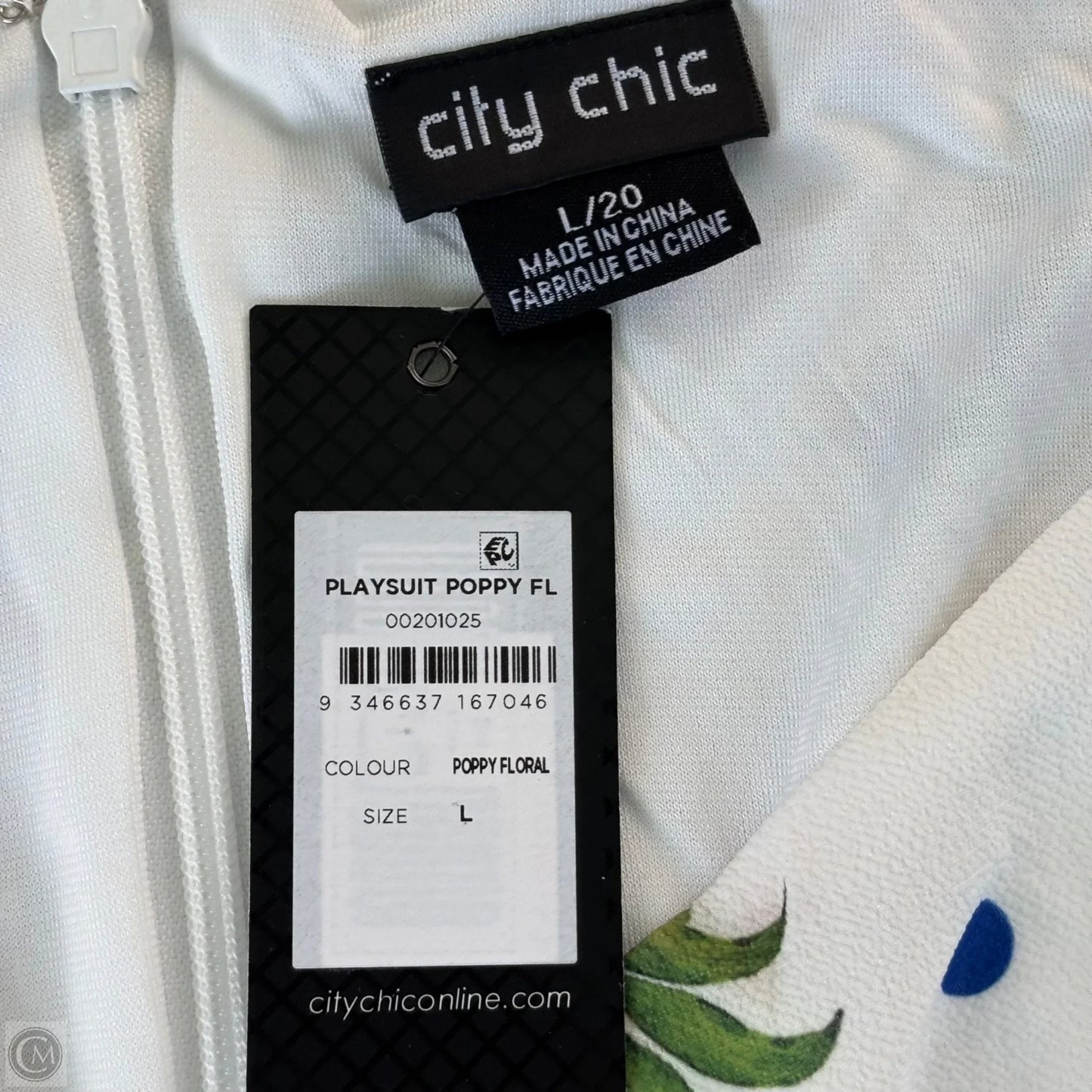Romper By City Chic In Floral Print, Size: 2x