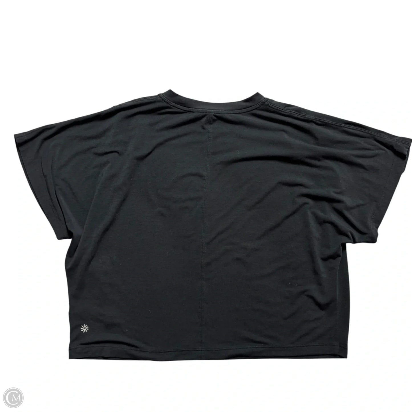Athletic Top Short Sleeve By Athleta In Black, Size: Xs