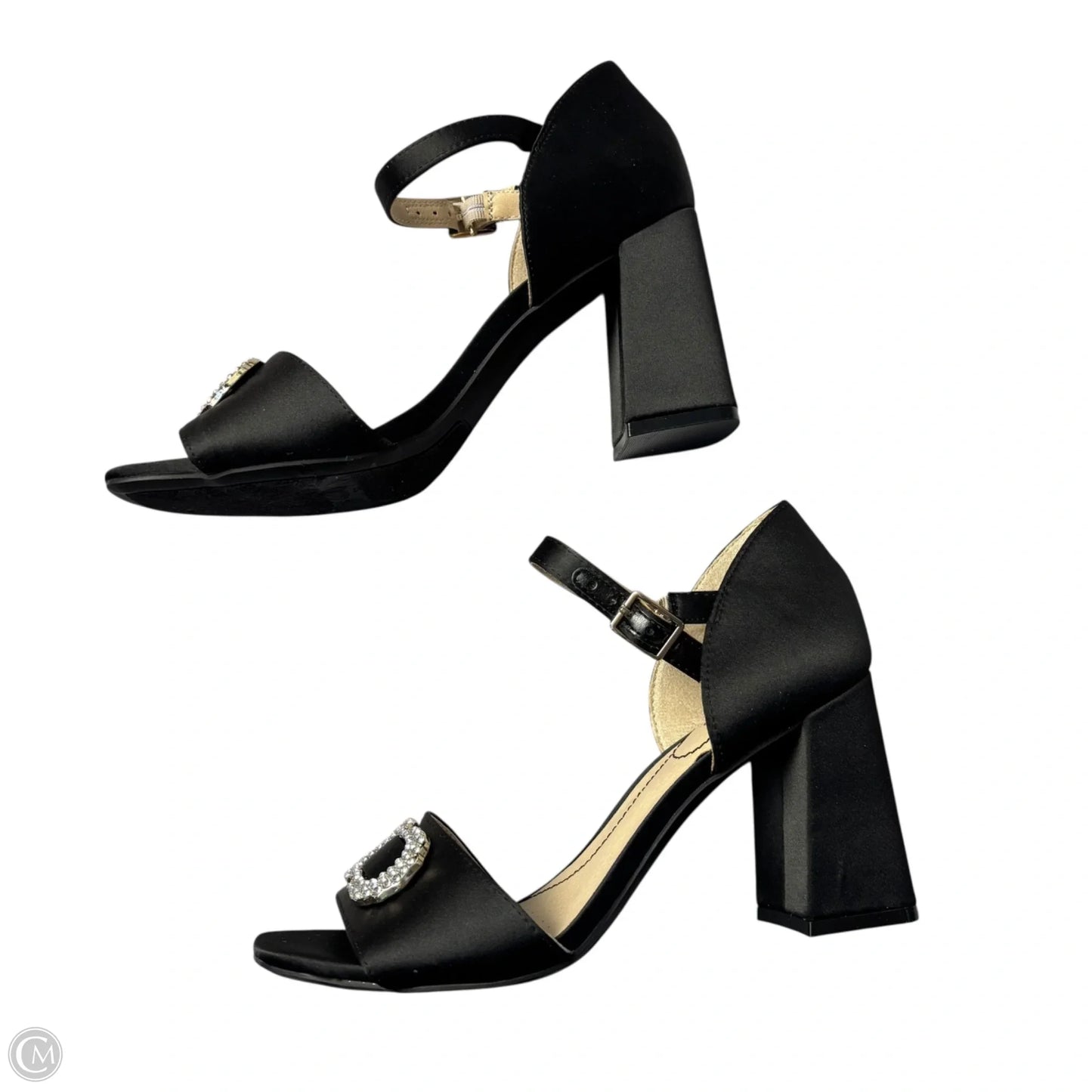 Sandals Heels Block By Life Stride In Black, Size: 8.5