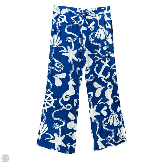 Pants Designer By Lilly Pulitzer In Blue & White, Size: S