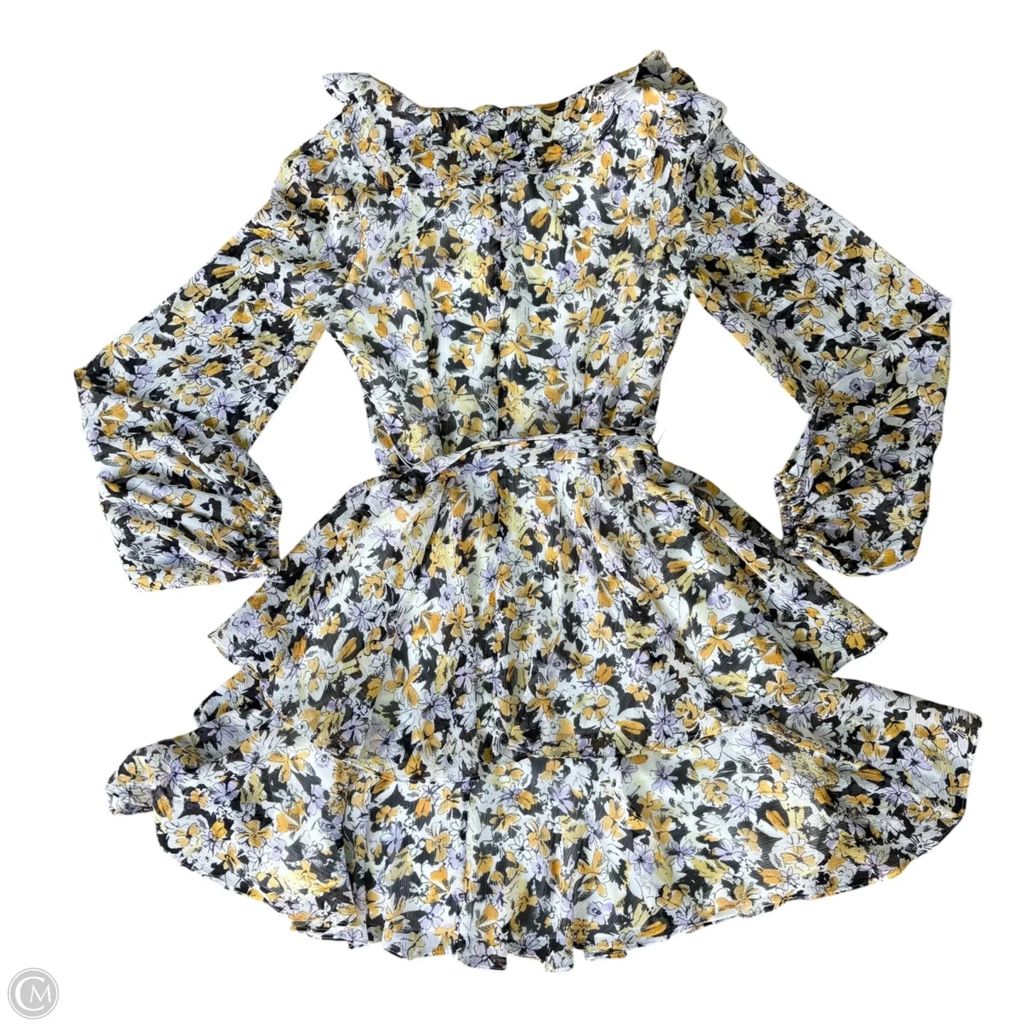 Dress Designer By Karl Lagerfeld In Floral Print, Size: Xs