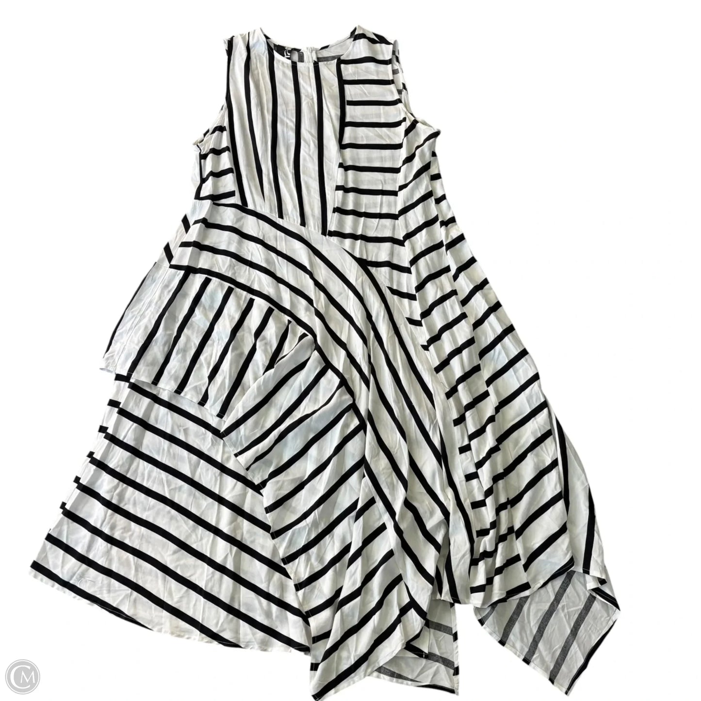Dress Casual Maxi By Mat In Striped Pattern, Size: M