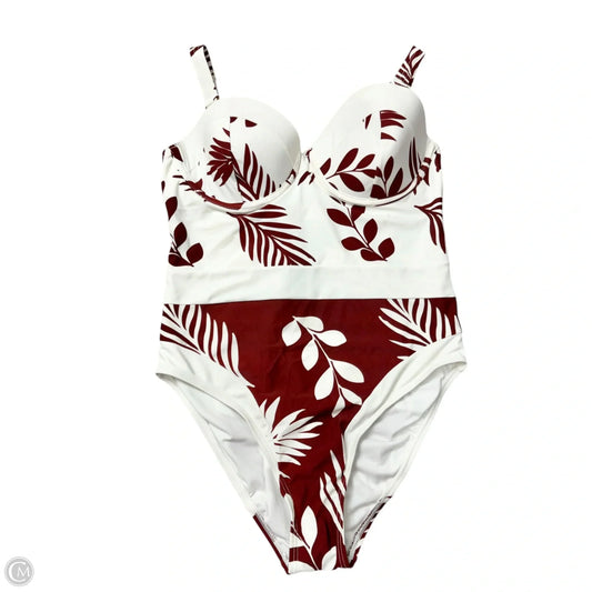 Swimsuit By Swimsuits For All In Brown & White, Size: L