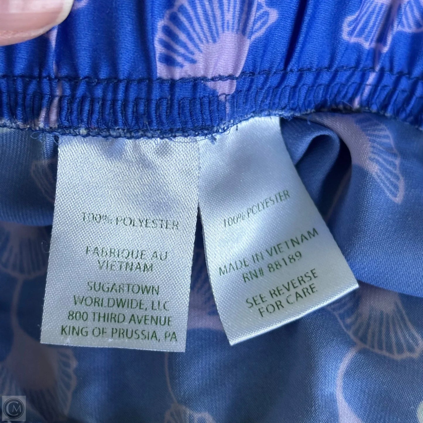 Pants Designer By Lilly Pulitzer In Blue & Purple, Size: S