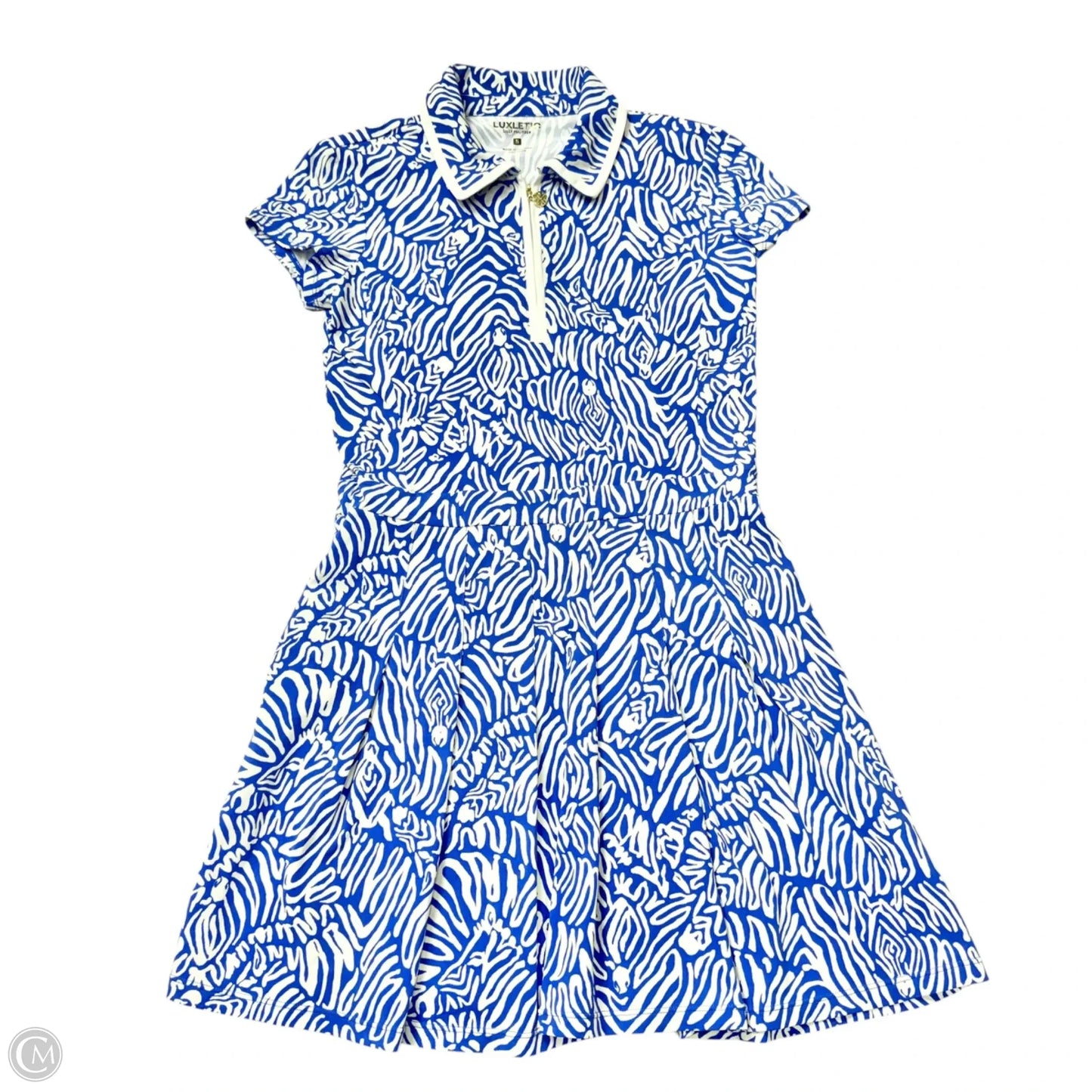 Dress Designer By Lilly Pulitzer In Blue & White, Size: S