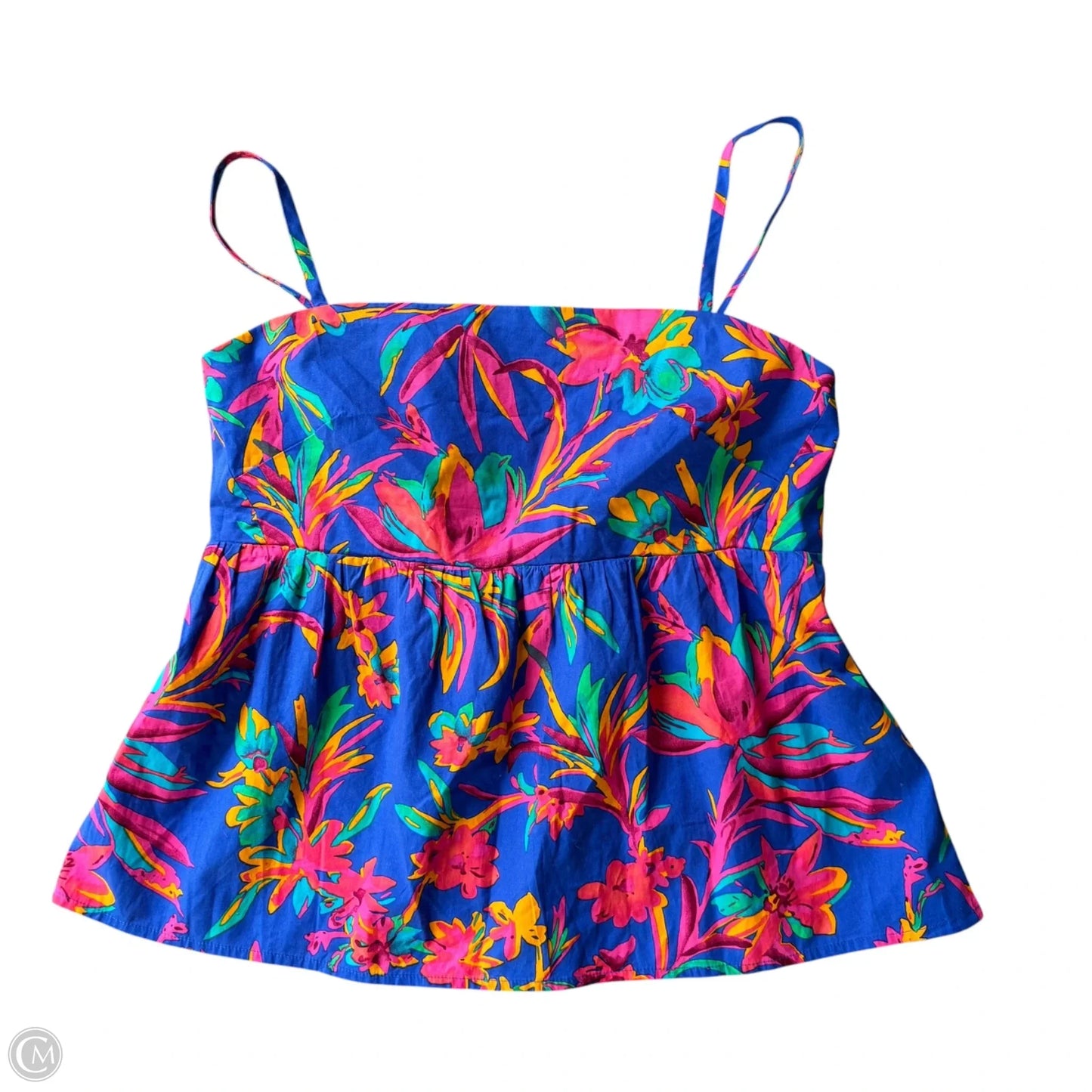 Top Sleeveless By J. Crew In Tropical Print, Size: M