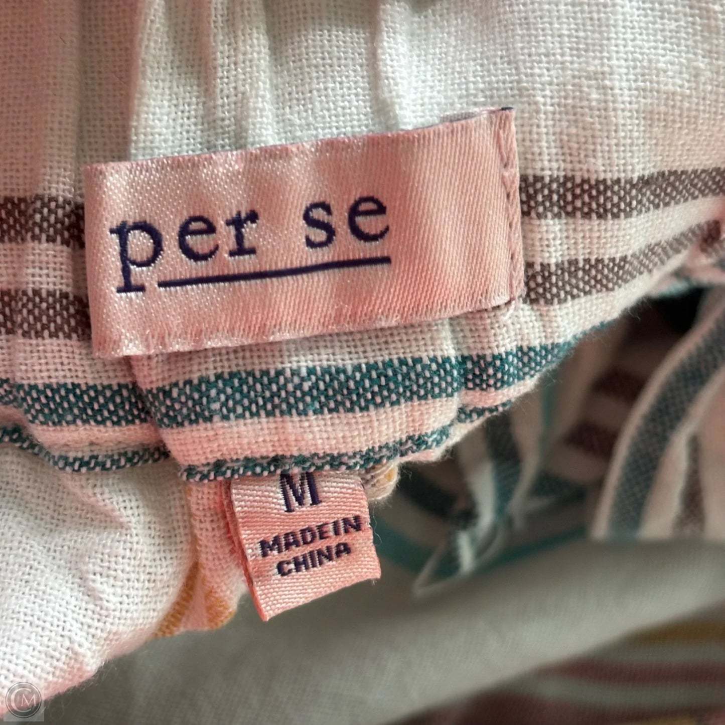 Pants Wide Leg By Per Se In Striped Pattern, Size: M