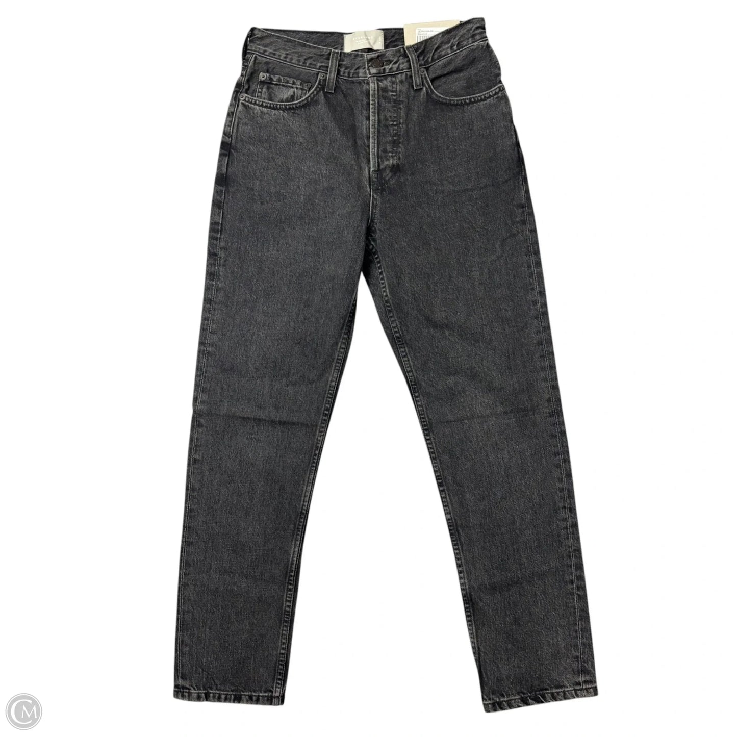Jeans Straight By Everlane In Black Denim, Size: 2