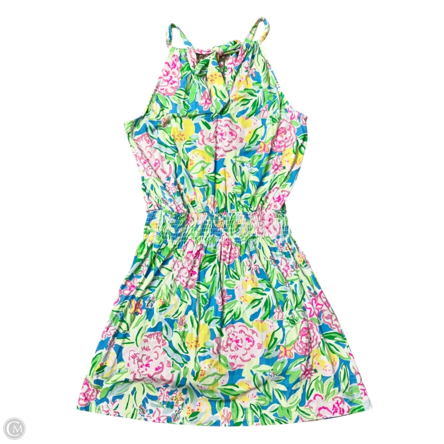 Romper Designer By Lilly Pulitzer In Floral Print, Size: M