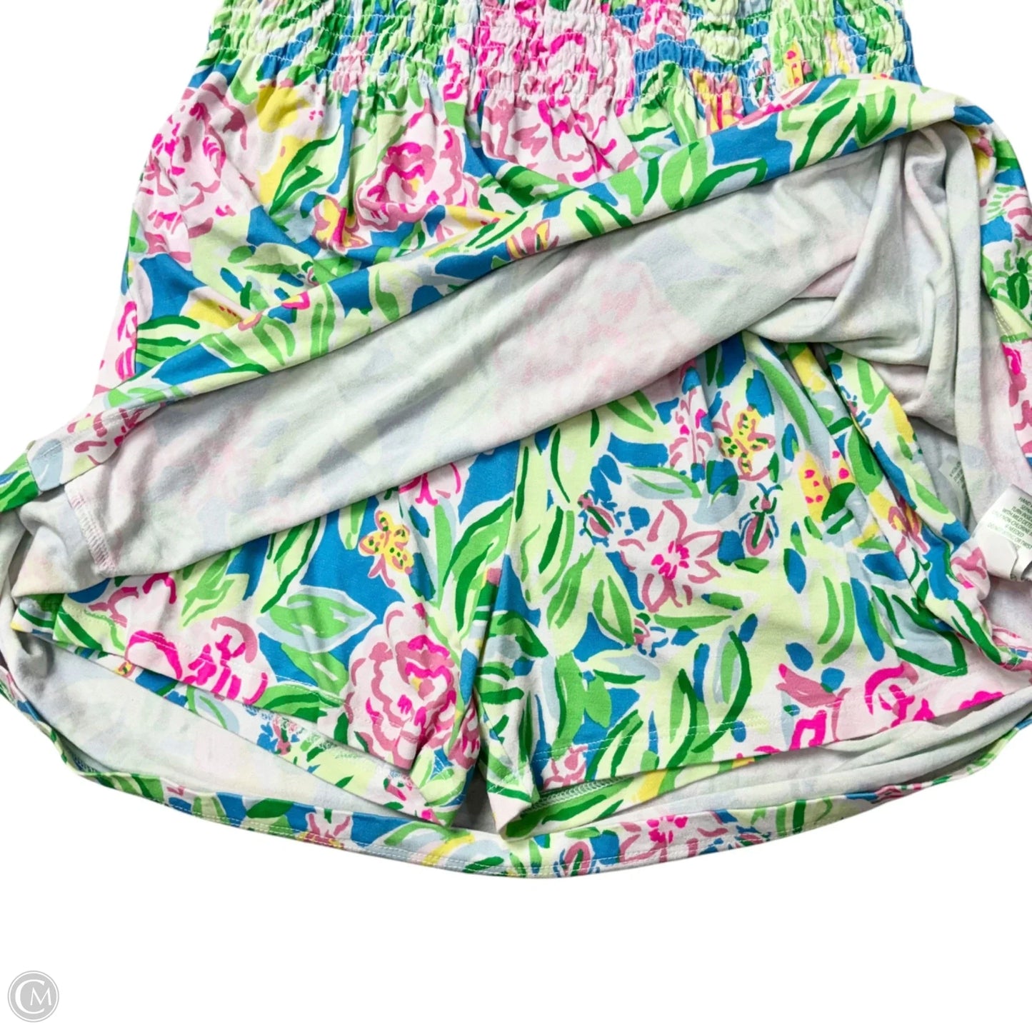 Romper Designer By Lilly Pulitzer In Floral Print, Size: M