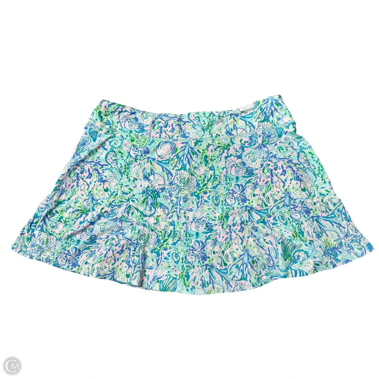 Skort Designer By Lilly Pulitzer In Blue & Green, Size: L