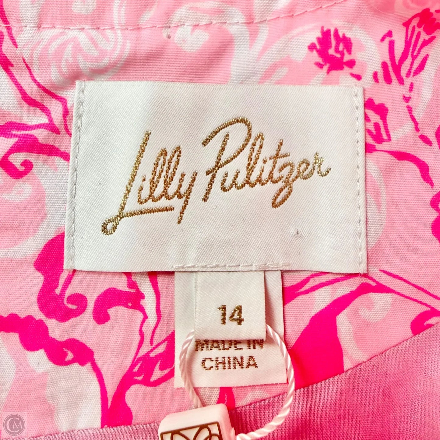 Romper Designer By Lilly Pulitzer In Floral Print, Size: L