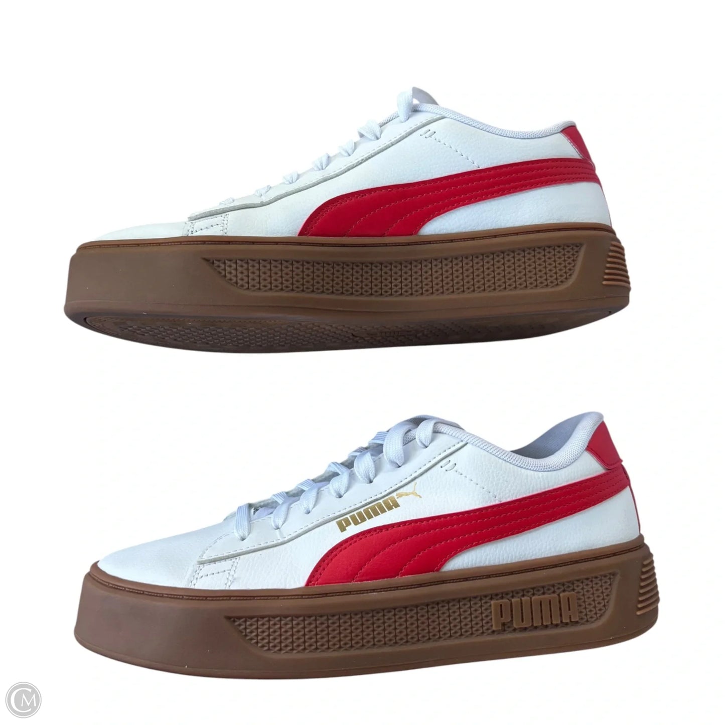 Shoes Sneakers Platform By Puma In Red & White, Size: 10