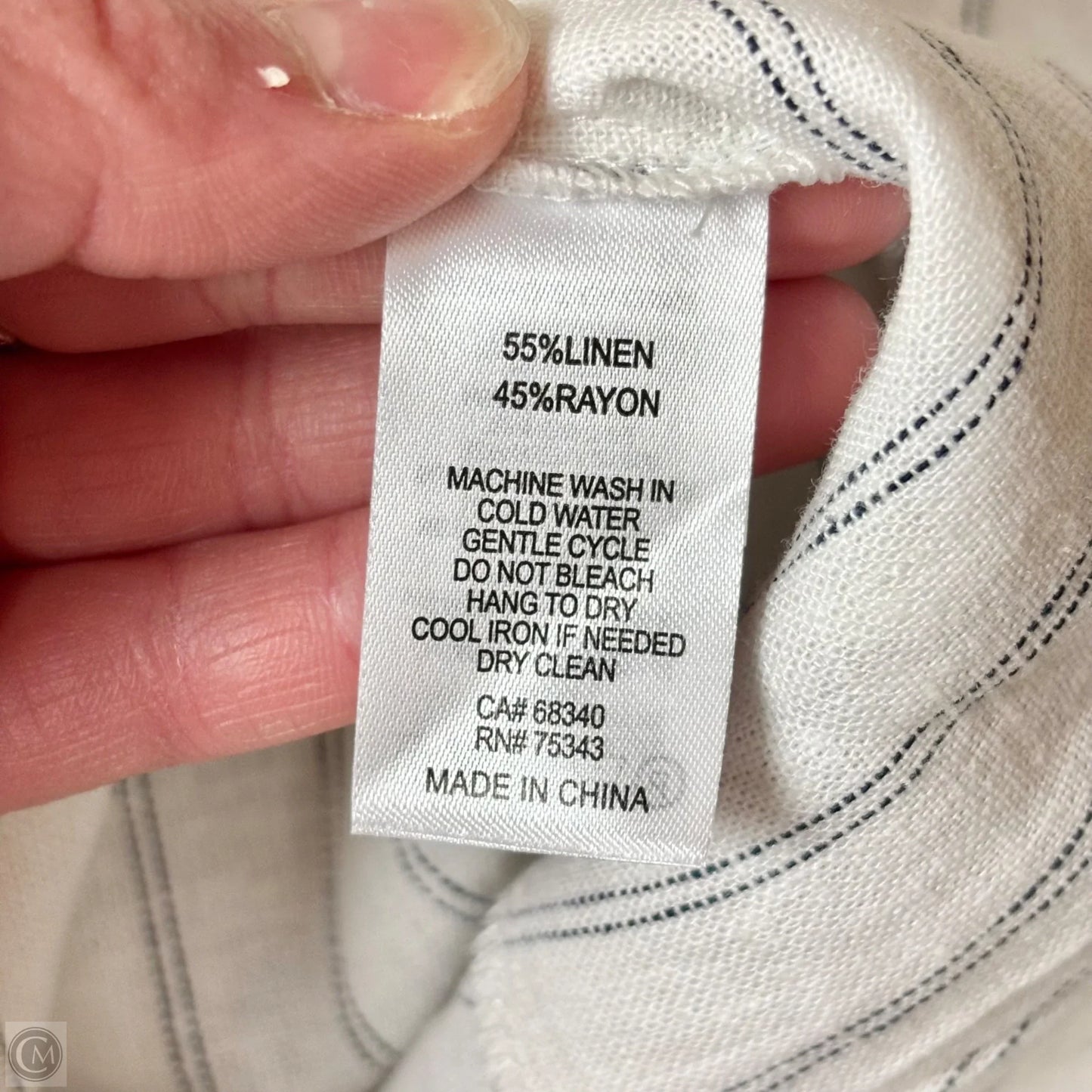 Pants Linen By Rachel Zoe In Striped Pattern, Size: 14