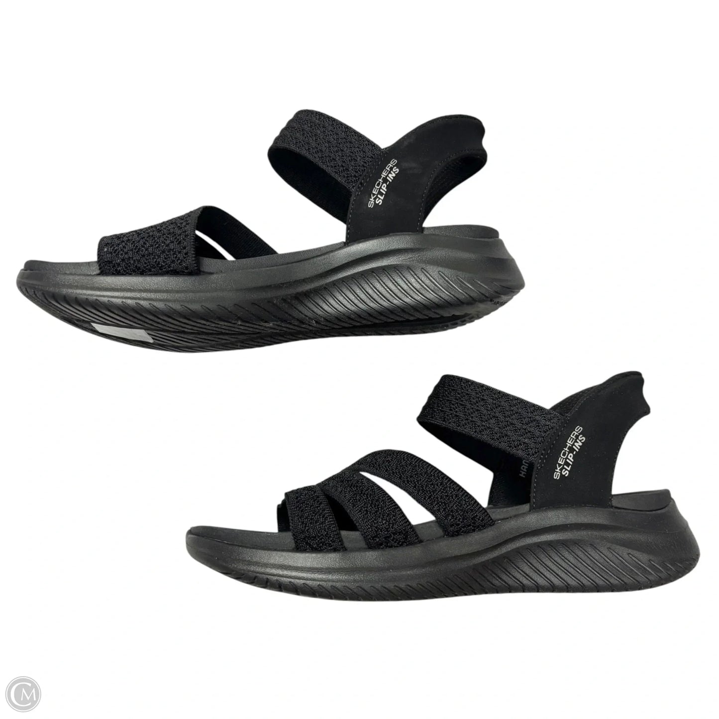 Sandals Flats By Skechers In Black, Size: 8