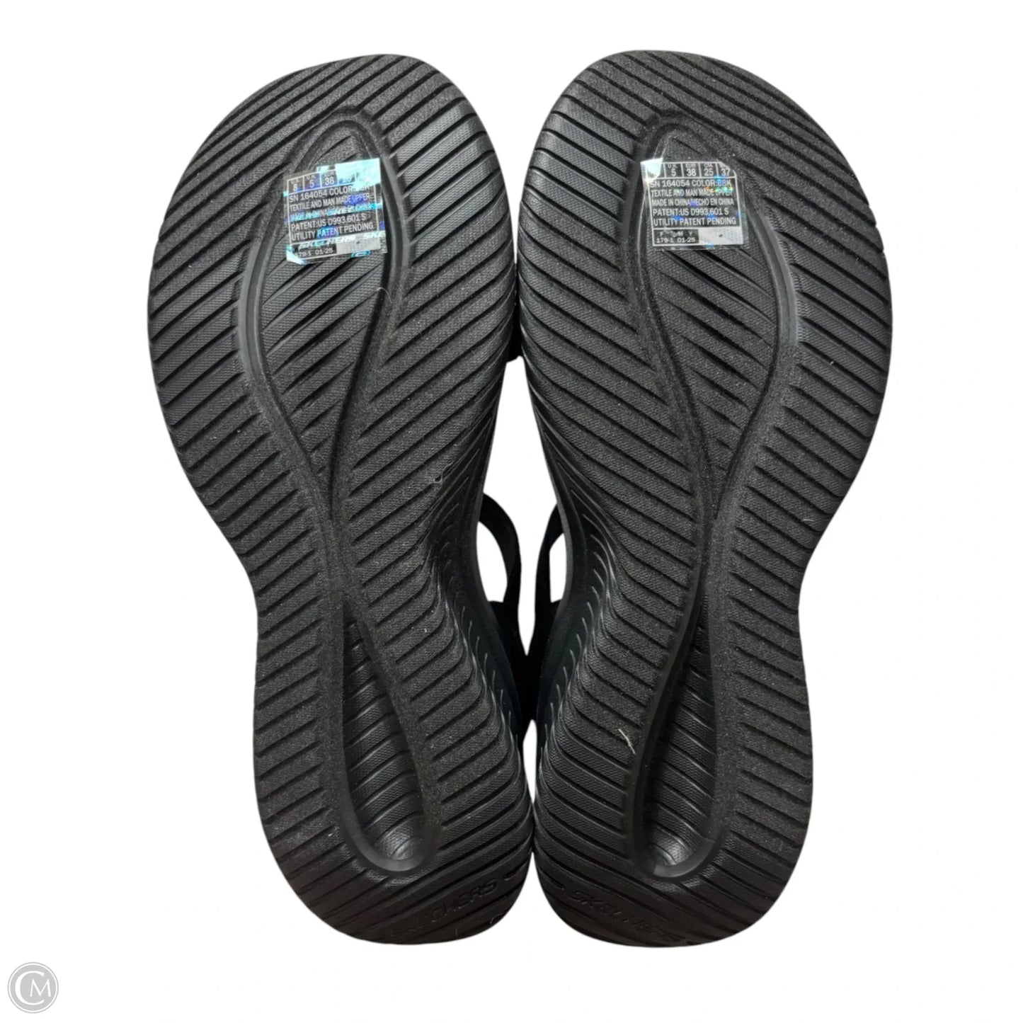Sandals Flats By Skechers In Black, Size: 8