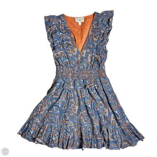 Dress Casual Short By Cleobella In Blue & Brown, Size: S